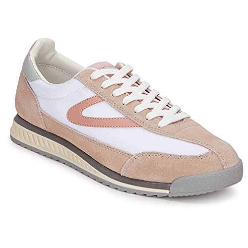 TRETORN Women's Lace-up Rawlins Sneakers in White/Blush