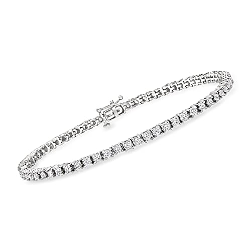 14kt Gold Diamond Tennis Bracelet H-I Color I - 2 Clarity