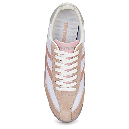 TRETORN Women's Lace-up Rawlins Sneakers in White/Blush