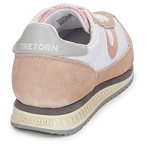 TRETORN Women's Lace-up Rawlins Sneakers in White/Blush